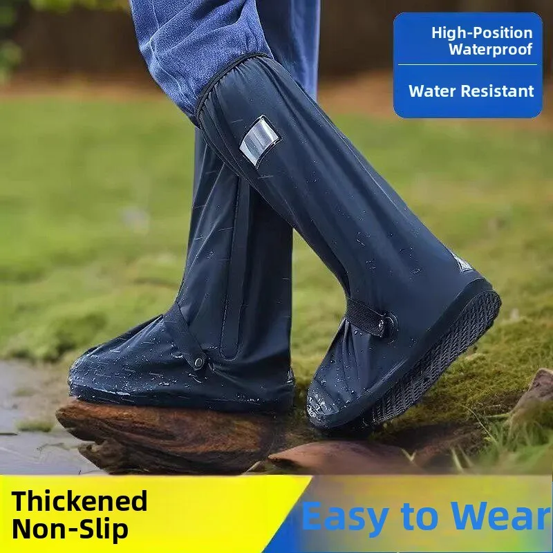 

Водонепроницаемые высокие бахилы для обуви, противоскользящие, утолщенные, портативные, для походов в дождливую погоду, для альпинизма, износостойкие.