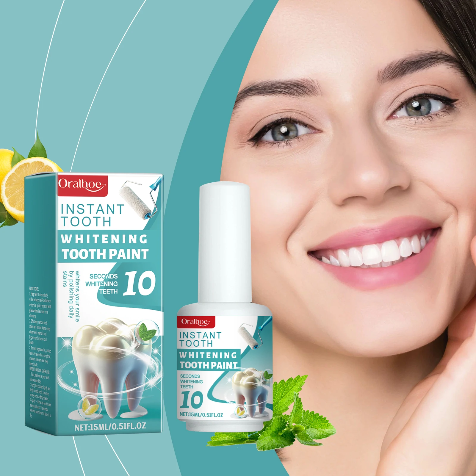 

Tooth Cleaning Varnish - Cleans Stains, Bad Breath & Dirt, Purifies & Protects Teeth, Fresh Dental Care Solution