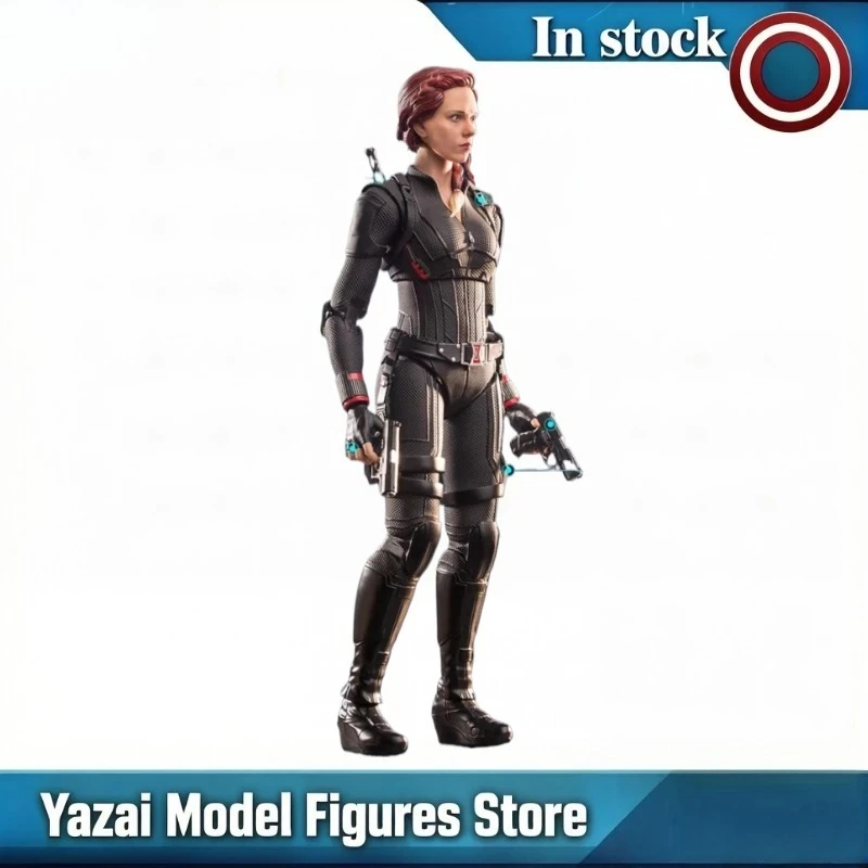 Figura de acción original de ZD TOYS Marvel Legends Series BALCK WIDOW, versión luminosa, modelo de juguete, regalo