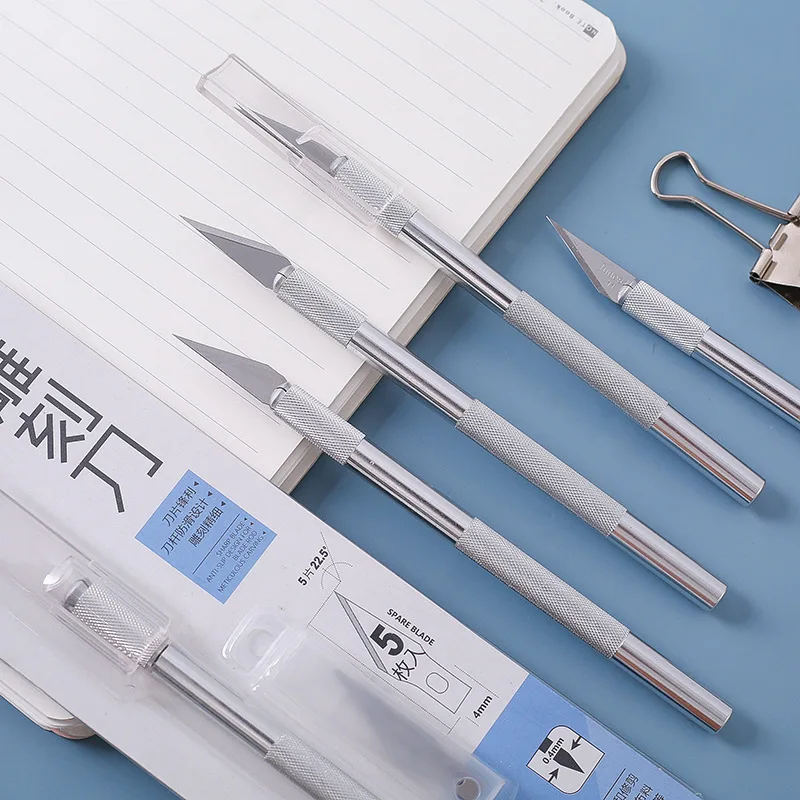 Carving Rubber Stamp Knife Rubber Carving Tool Steel Photo Paper Cutting Knife for Carving Enthusiasts