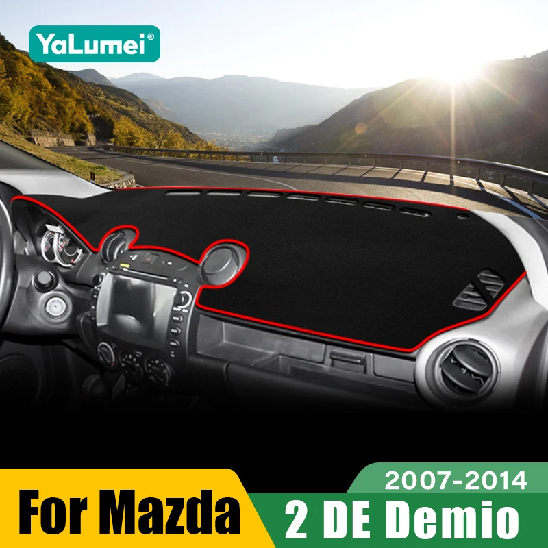 

Для Mazda 2 DE Demio 2007-2014: Нескользящий коврик-накидка на приборную панель автомобиля (защита от солнца), аксессуары