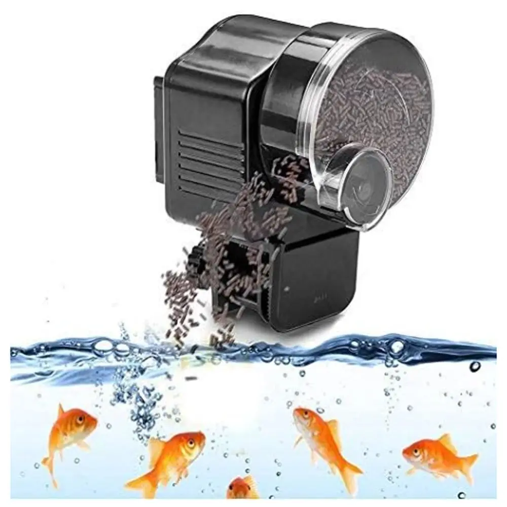 Reusable Timer Control Automatic Fish Feeder Reusable Design Compact Size Fish Food Dispenser Timer Feeding Tool Fish Tank