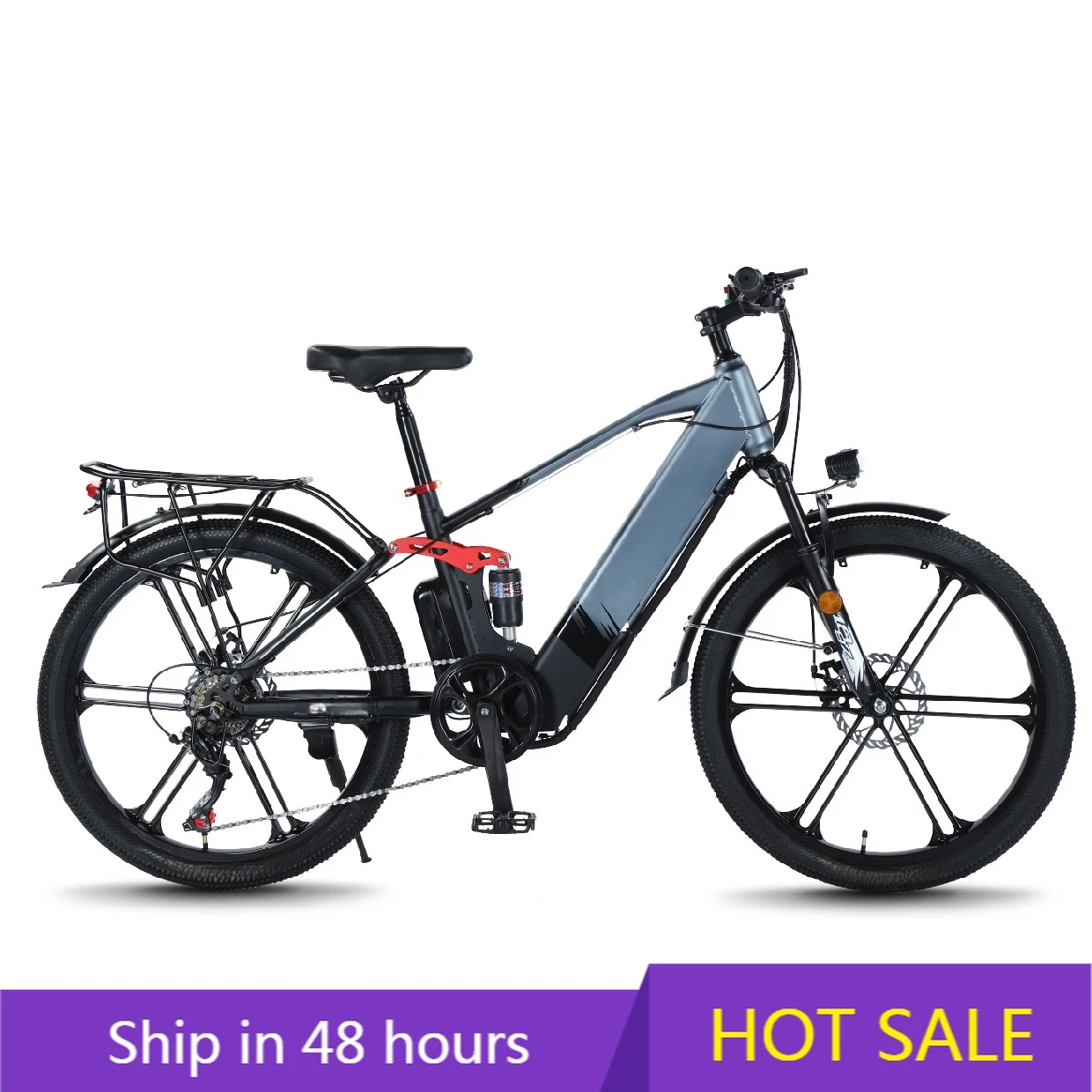 

POWER LEAP NEW 142CM High Quality Electric Bike Adult Retro MTB Off-road Vehicle Variable Speed Electric Bicycle Lithium Battery