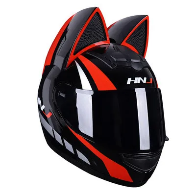 Motorcycle safety helmet Multi-colour gog gles removable cat ear helmet