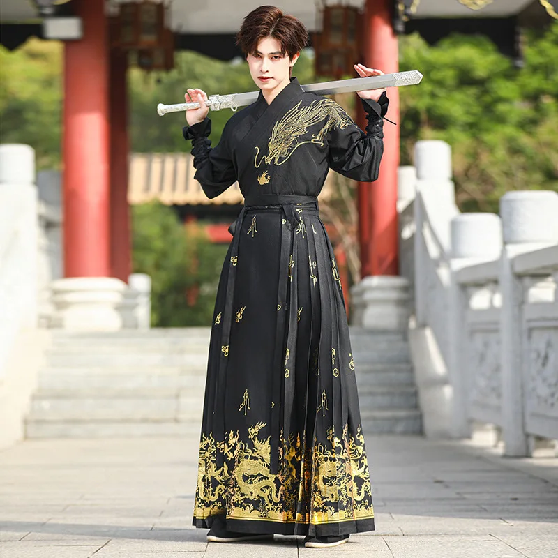 

Ancient Chinese Warrior Cosplay Costumes Adult Traditional Embroidery Martial Arts Hanfu Dresses Suits Halloween Knight Costume