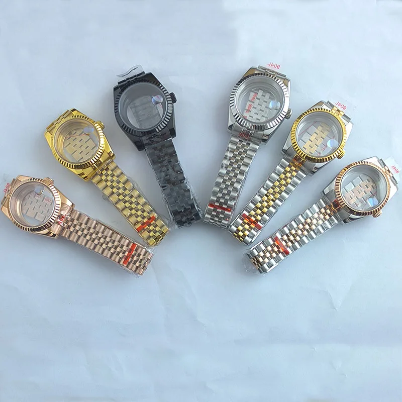 Аксессуары для корпуса NH Watch 35, корпус 36, сапфировое стекло, нержавеющая сталь 904L для механических часов NH 35/36, аксессуары для часов