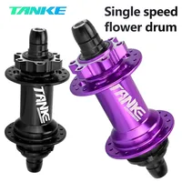 TANKE Dirt Jump Hub Single speed Locks Aluminum Alloy 32holes 120point 135*10mm,DJ MTB Bike hub Locking ring 6 claw 3 teeth BMX