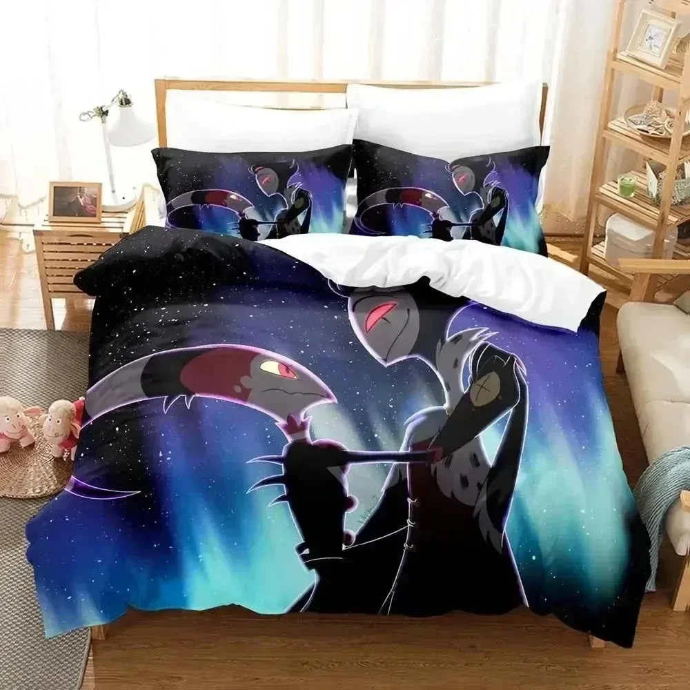 3D Print Anime Helluva Blitzo Boss Bedding Set Bedroom Soft Modern Bedspreads Comefortable Duvet Cover Quilt Cover Pillowcase