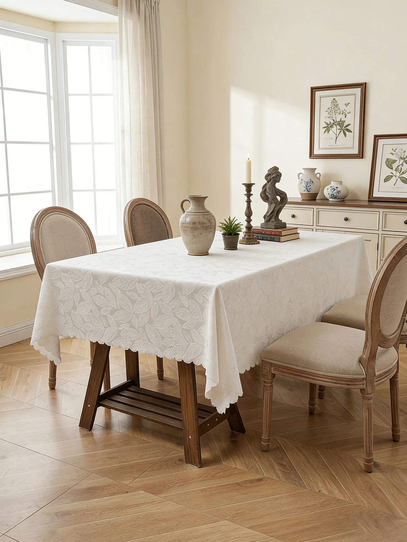 Amerikanische Retro-Landschaft, rechteckige Tischdecke, staubdicht, dekorative Tischdecke für Esstisch, Teetisch, Schrankabdeckung, Zuhause