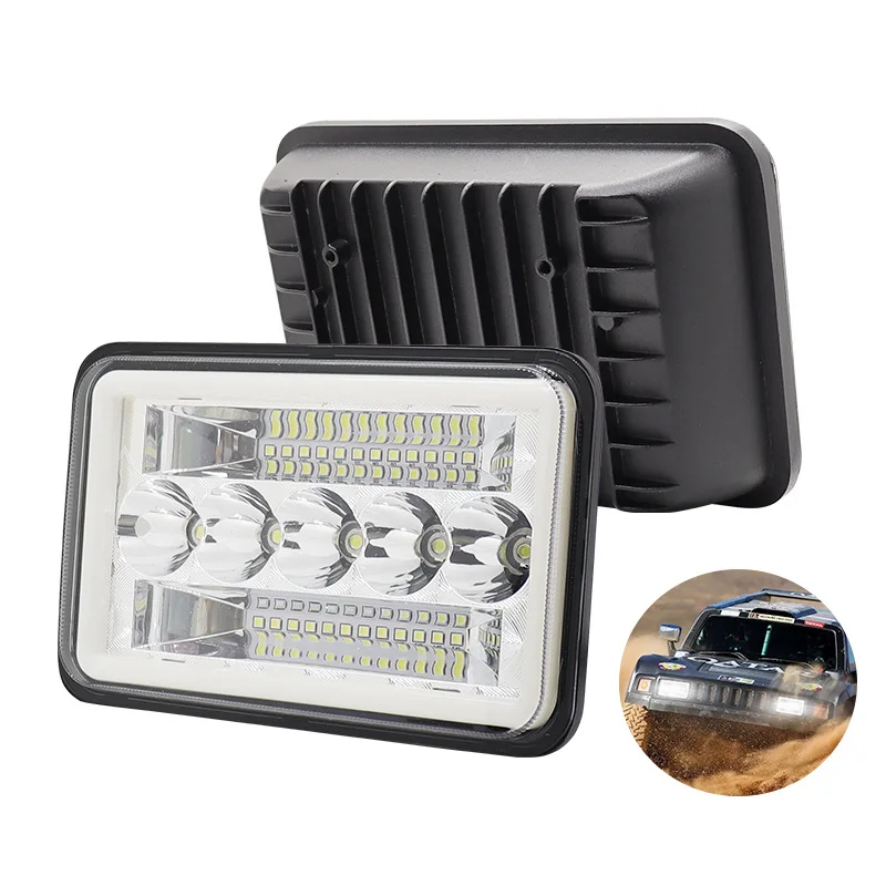 

Drl Headlights Compact Sealed Beam Headlight Work Driving Light Robust Square H4 Headlight For Car Peterbilt 379 Kenworth T800