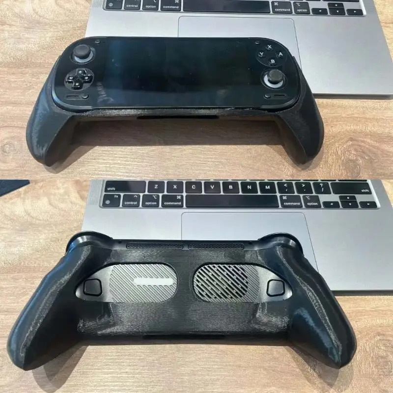Contoured Grip Shell for Retroid Pocket 6, Two Hand Hold Aid for Home Play and Portable Travel Use on Each Day 