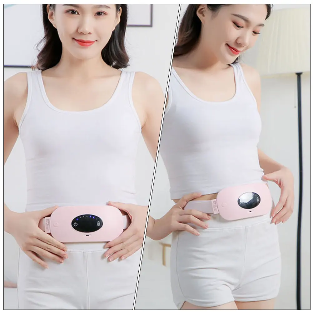 

USB Menstrual Heating Pad 3-Level Rapid Heat Adjustable Cramp Relief Waistband Portable Cordless Period Pain Warmer for Women