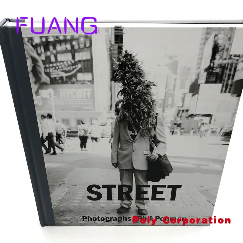 Libro de mesa de centro de fotos de arte personalizado para adultos, impresión de libros de fotos de china, negro, gris, impresión de libros de tapa dura