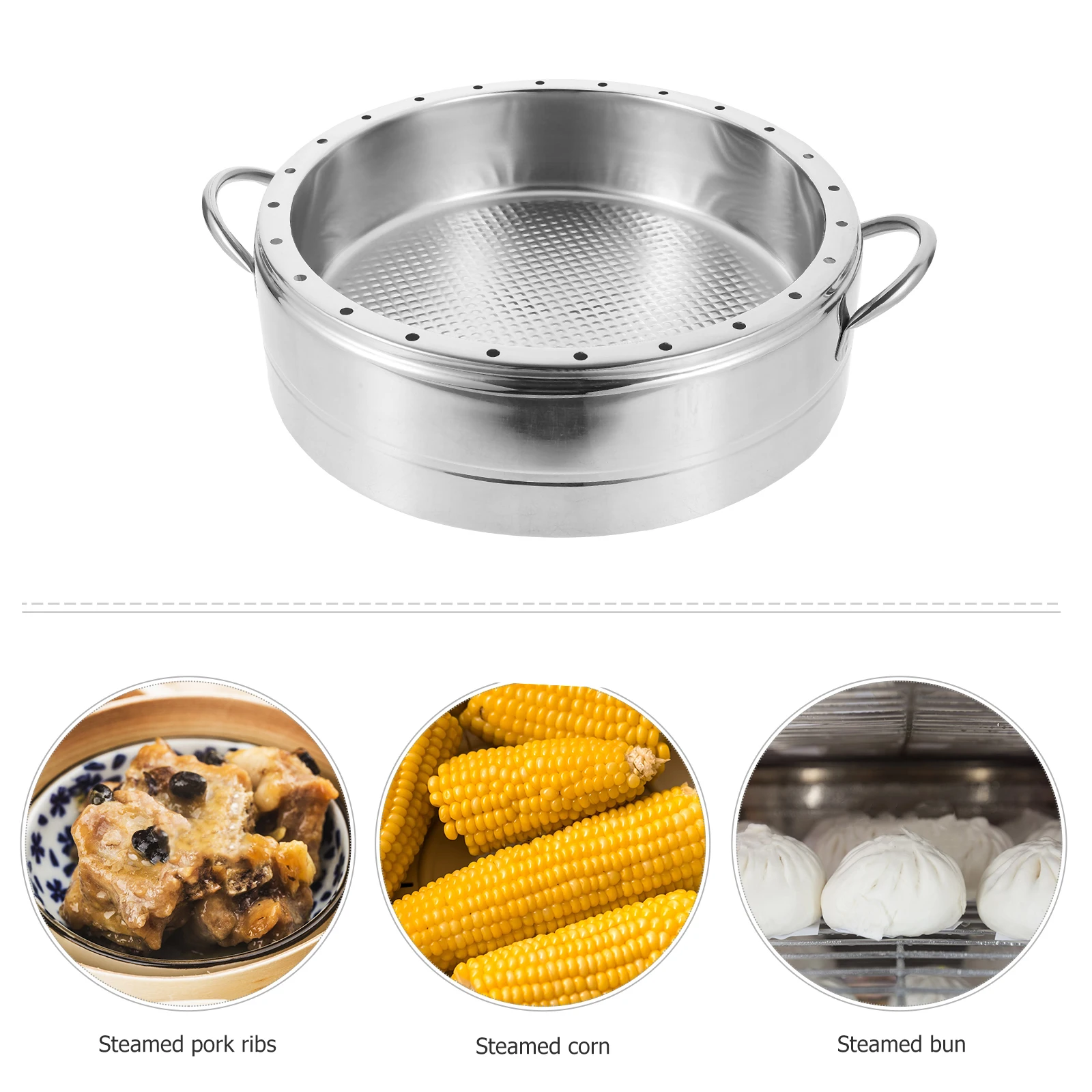 

Stainless Steel Steamer Basket Multi Functional Cookware Heavy Duty Food Steamer Easy Clean Kitchen Gadgets Steam Cage