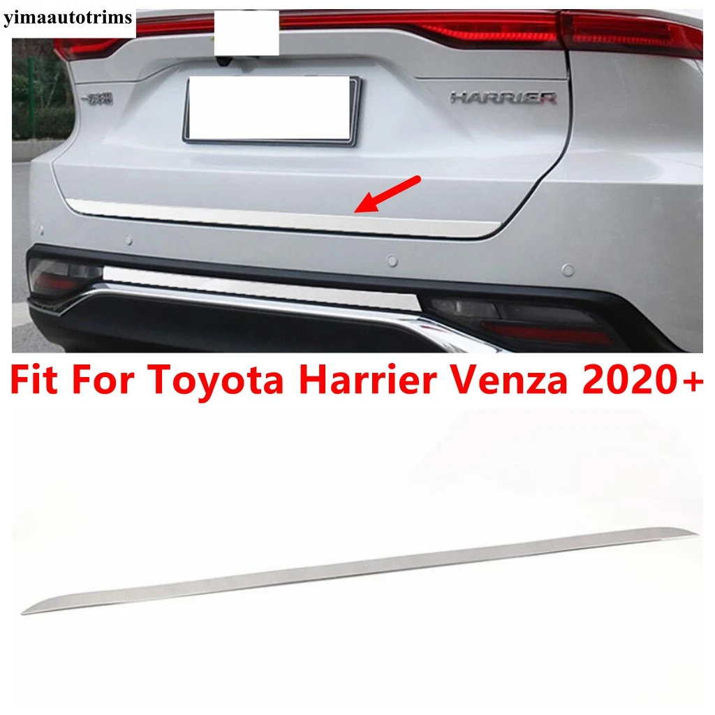 

Rear Trunk Tail Gate Door Strip Decor Cover Trim Stainless Steel Accessories Exterior For Toyota Harrier Venza 2020 2021 2022