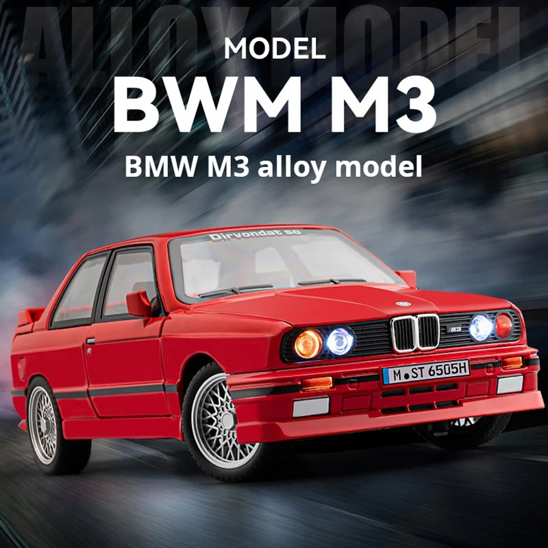 

1:24 Scale M3 Alloy Car Model Limousine Collect Metal Diecast Voiture Children Boy Car Toy Birthday Gift High Simulation Design
