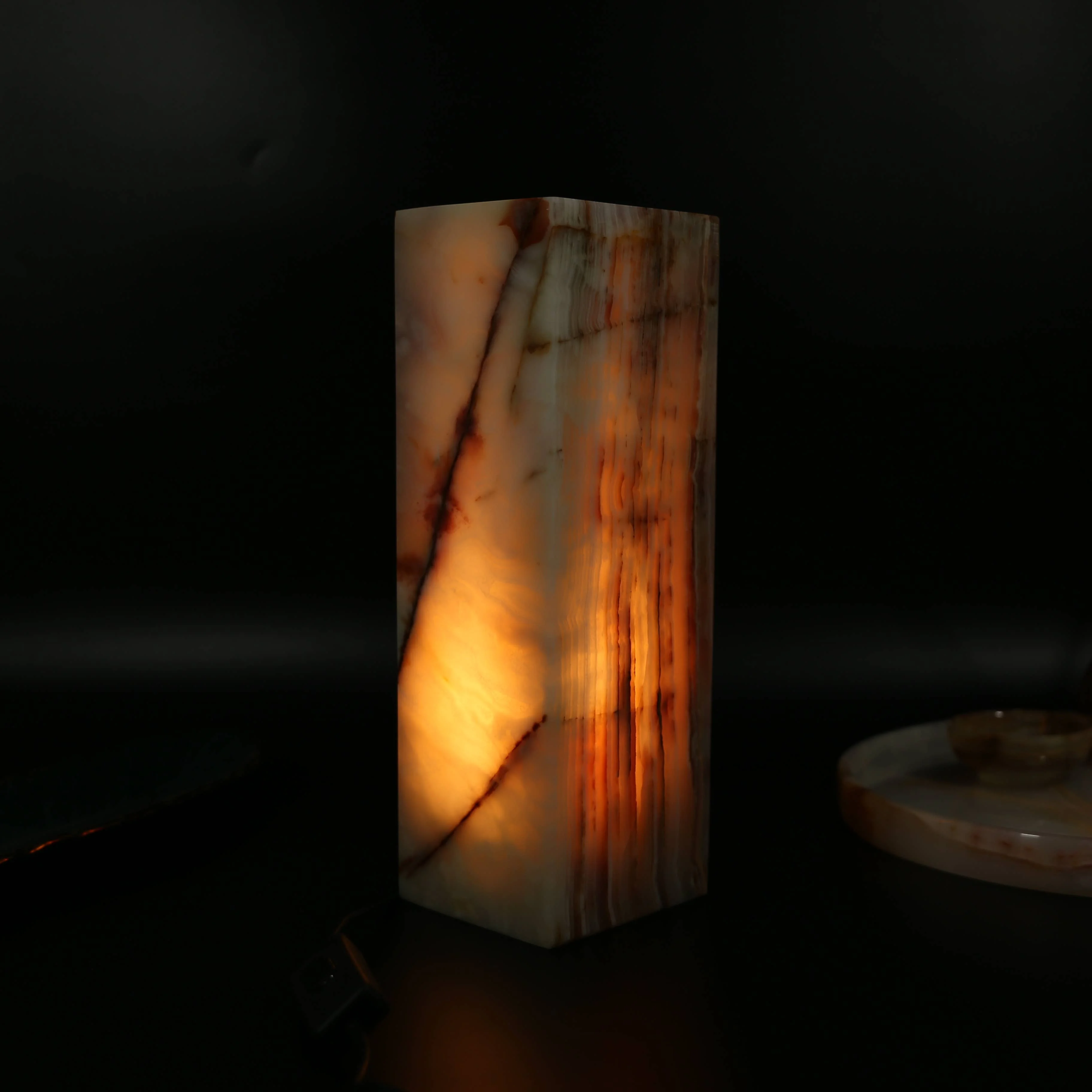 Imported Marble Marble Bedroom Table Lamp Modern Minimalist Designer Hotel Villa Decorative Study Light