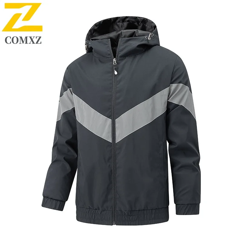 

COMXZ Autumn Winter Jacket Cross Border Men Youth Hooded Coat New High Quality Jacket Single Layer Main Push Live Shopping