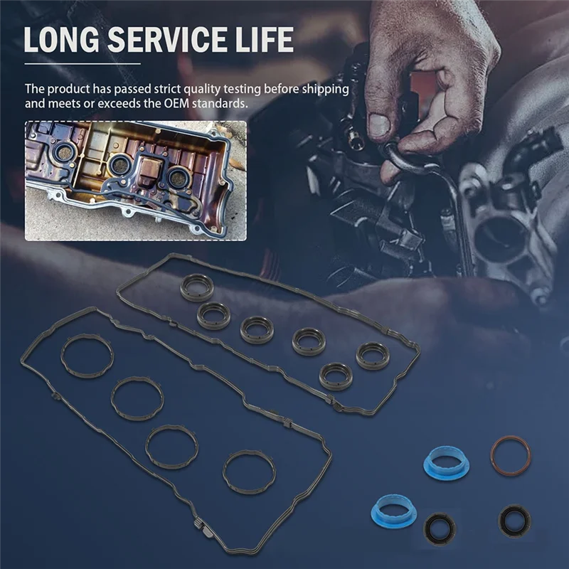 

Ac29-VC1184G Valve Cover Gasket With Grommets For Chrysler Pacifica 3.6L V6 DOHC 24V 2017-2019