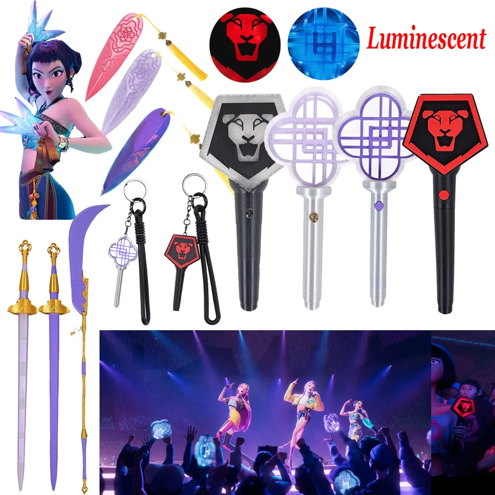 

Zoey Cosplay Dart KPop Demon Hunters 3D Printed Girls Group Cheer Stick Fan Support Stick for Costume Props Halloween Adult Kids