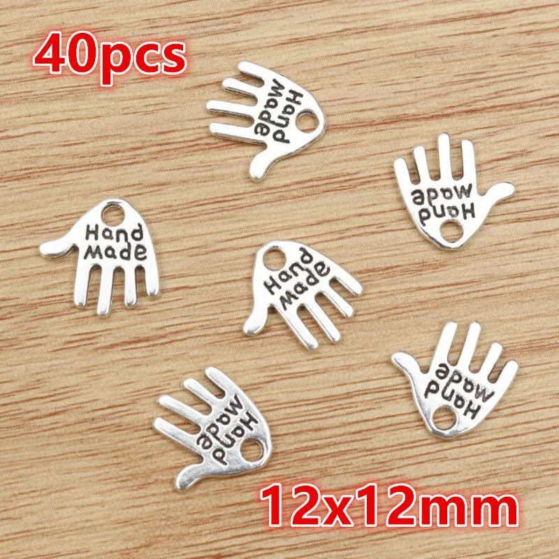 Antique Silver Plated Moon Sun Flower Charms for DIY