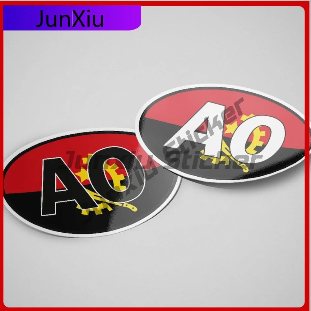 

Angola AO Sticker Cool Outdoor Safety Warnings Unique Air Conditioners Cars Scratch Resistant Anti UV Auto Accessories Car