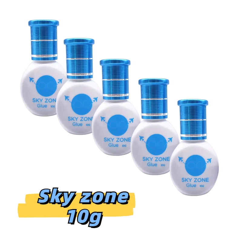 

5Bottles Sky Zone 10g Glue for False Eyelash Extensions Quick Dry Low Irritation Sky Lash Glue Supplies Korea Original