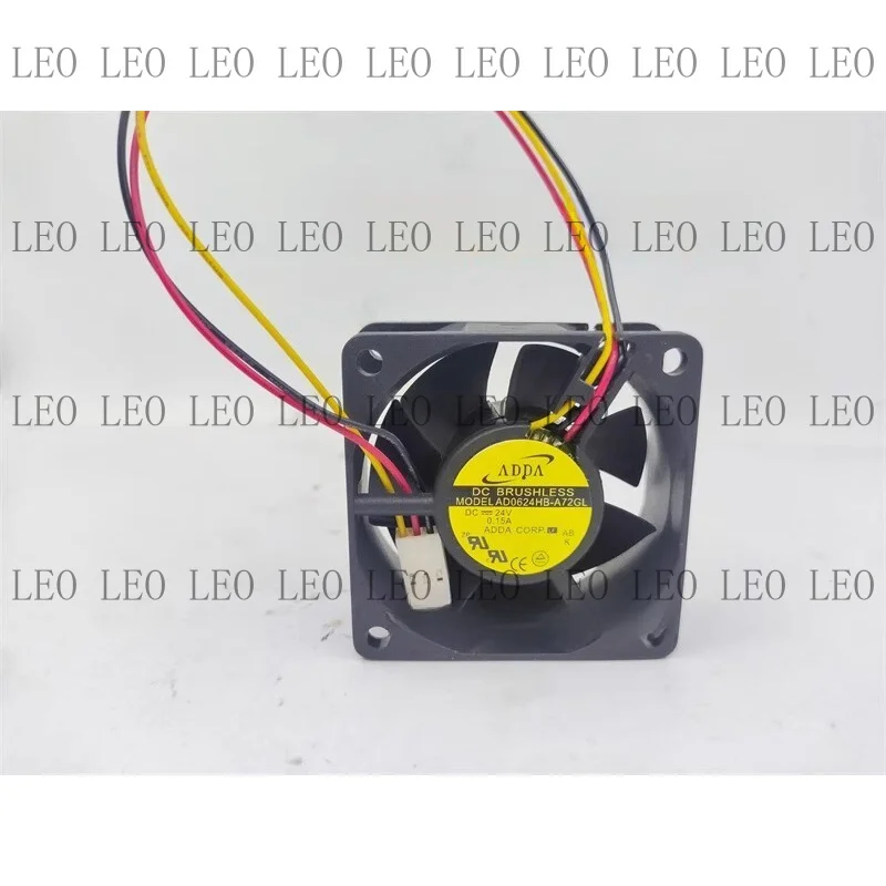 MY For ADDA AD0624HB-A72GL DC24V 0.15A 60*60*25MM 3-Pin Device Axial Cooling Fan
