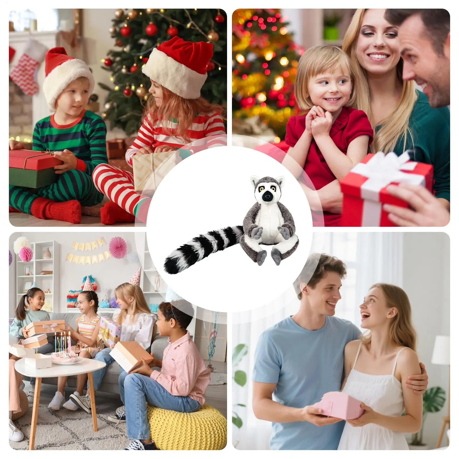 

Monkey Plush Doll 25cm Cuddle Cartoon Animal Doll Monkey Stuffed Animal For Home Office School Apartment Car Interior Bed Sofa