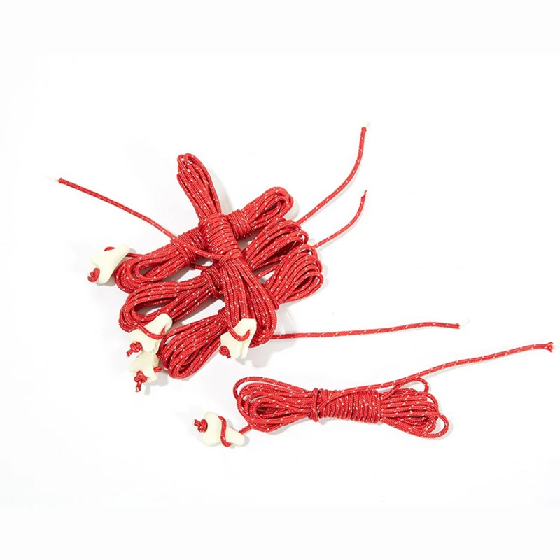 

3 Meters UHMWPE Reflective Guyline-Heavy Duty Tent Rope High Strength Windproof Paracord With Glow For Camping Accessory