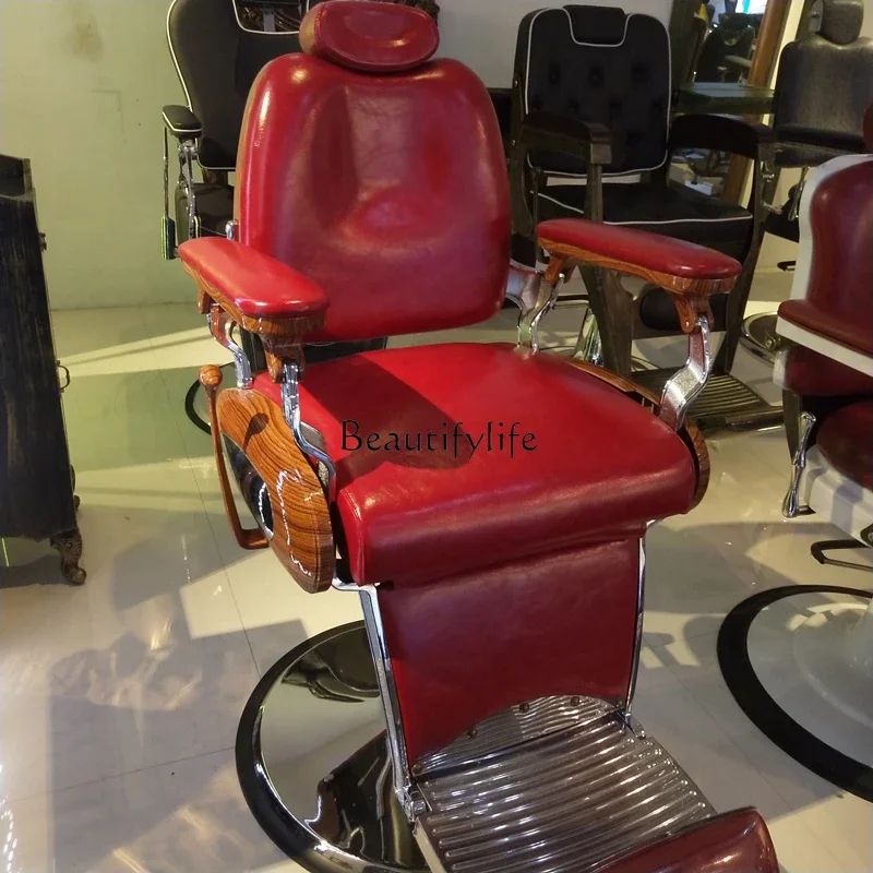 

yj5 Hair salon professional swivel chair high-end reclining shaving oil head chair
