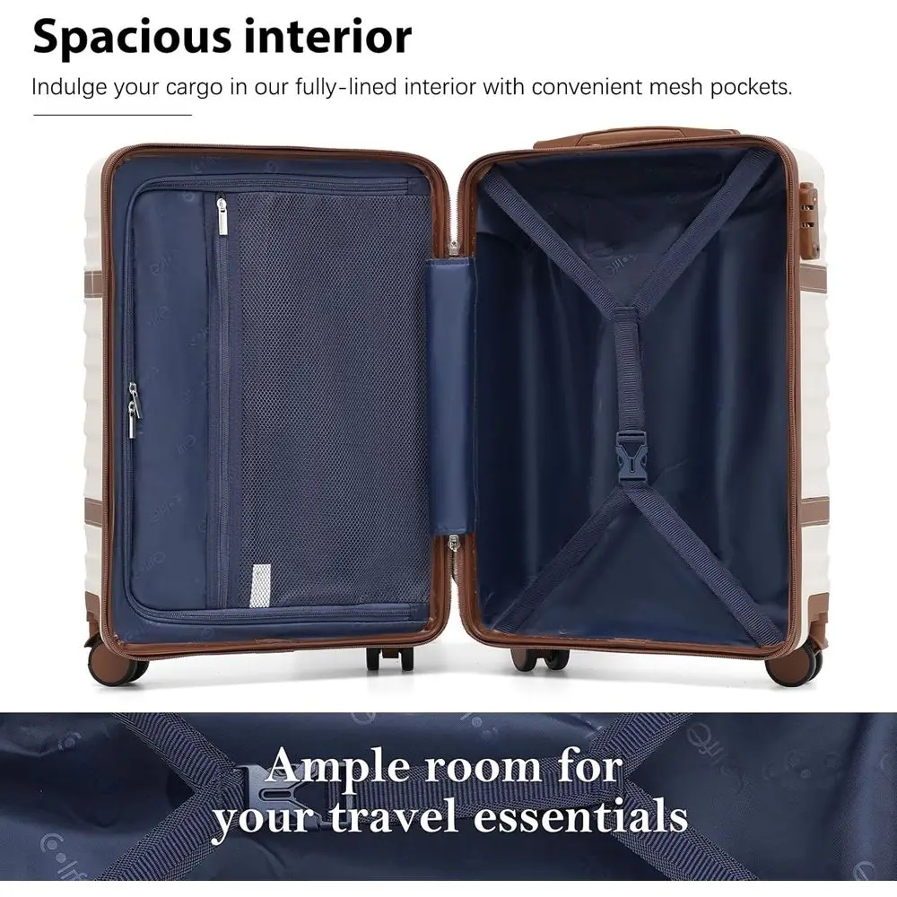 Traveler's Essential TSA-slotbagage met hardshell, draaiwielen en telescopisch handvat