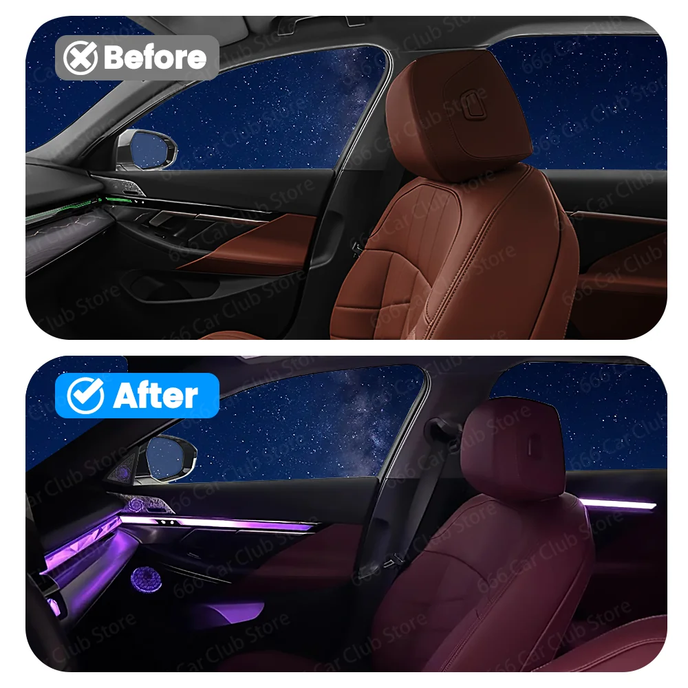 LED Speaker Cover Lamp For BMW 5 Series G60 G61 i5 G90 G99 M5 Car RGB Tweeter Midrange HiFi Music Stereo Horn Ambient Light Deco