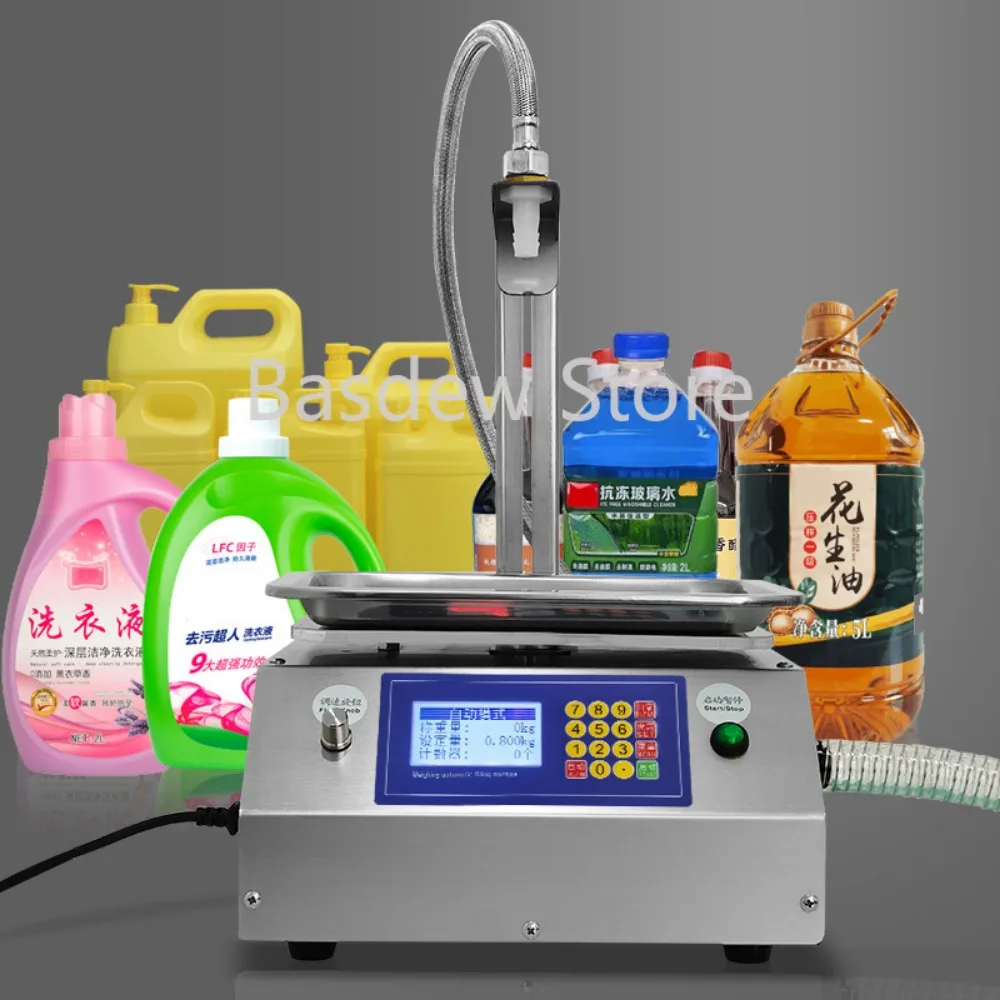 Liquid Filling Machine Weighing Quantitative Laundry Detergent Detergent Edible Oil Liquor Honey Canned Sub-Installed Machine