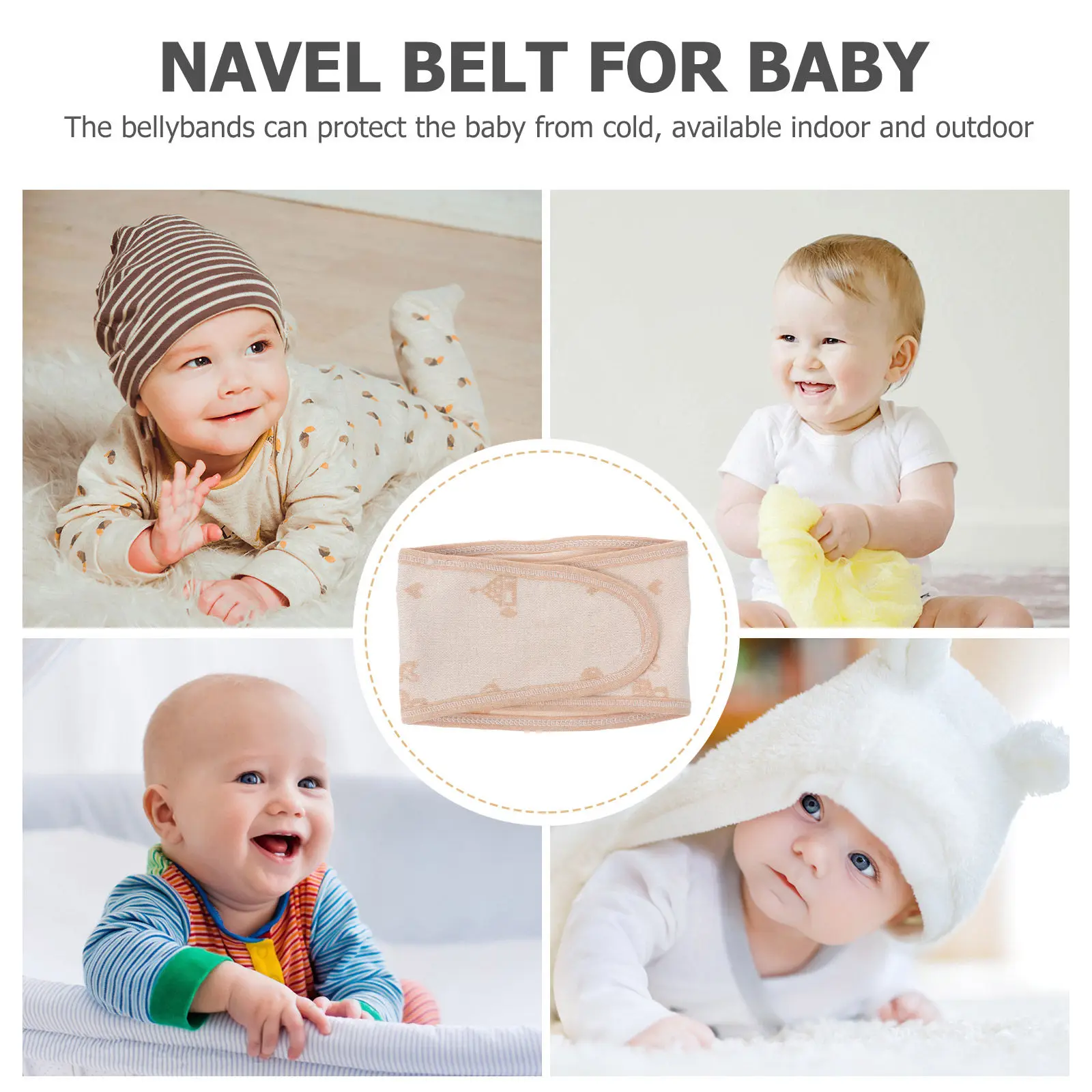 

4Pcs Baby Belly Bands Cotton Infant Navel Belts Soft Breathable Baby Supplies Newborn Toddler Safe Comfortable