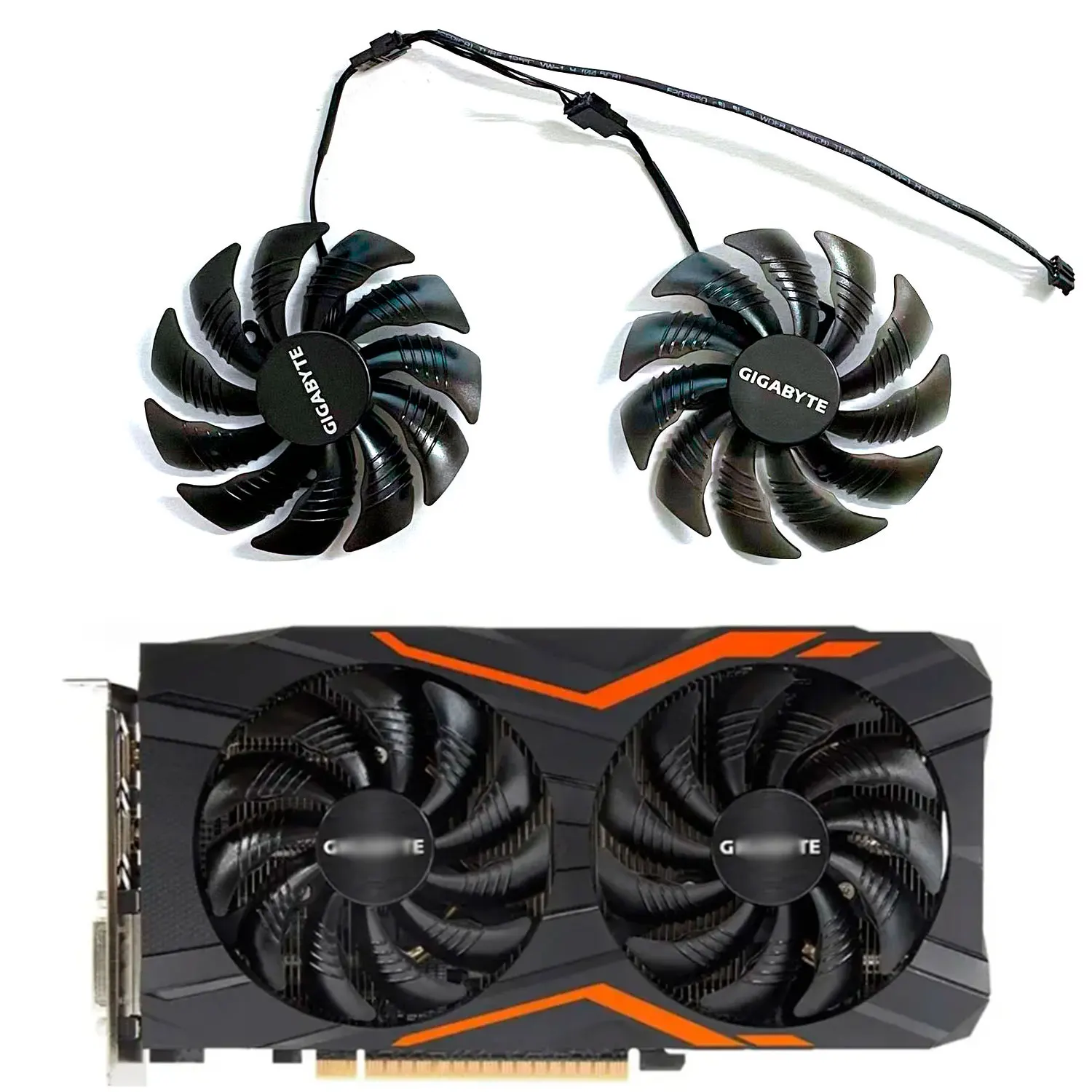 New Cooling Fan 85MM 4PIN T129215SU PLD09210S12HH for Gigabyte GTX 1070 1060 1050 RX 470 480 570 580 Graphics Fan