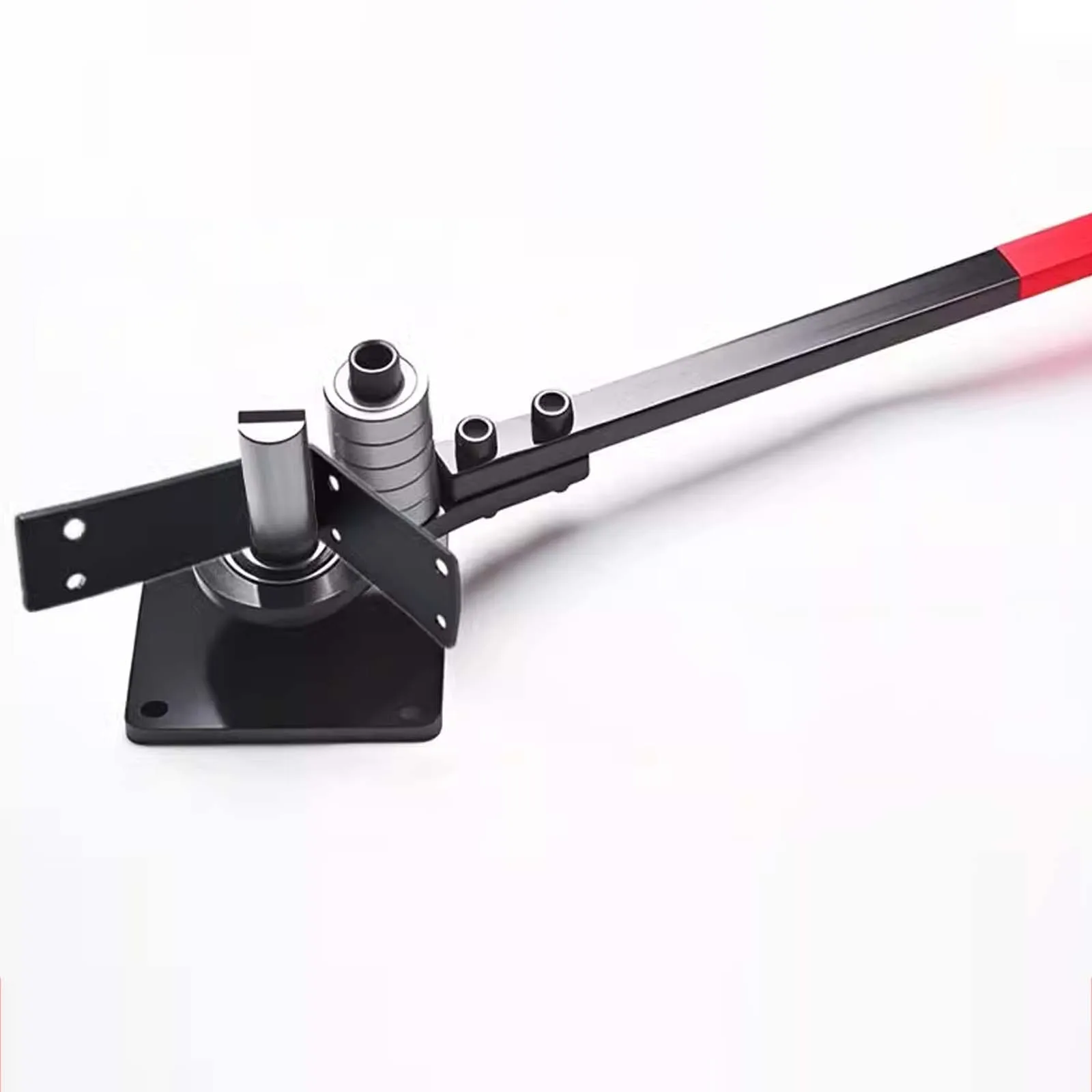 Manual Wire Bender Tool for 1-5mm Steel/Iron/Copper/Aluminium - 5 Slot Bearing-Type Right Angle Bender with Thickened Base Plate