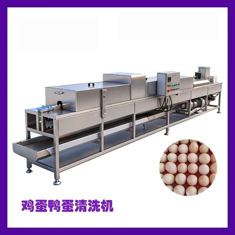 Egg salted duck egg cleaning and air drying machine, cleaning equipment