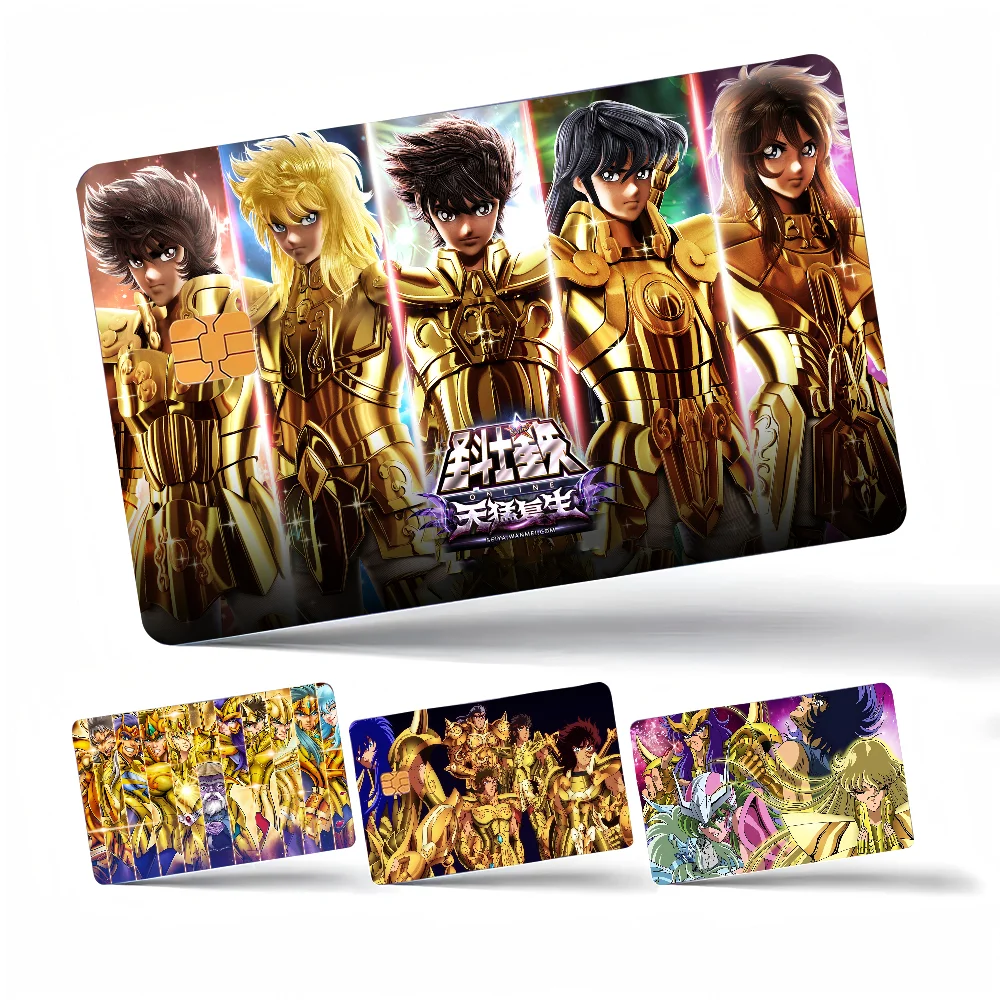 Saint Seiya Anime Game Film Cover Aufkleber Hülle für kleine Chip Kredit-Debitkarte Vorderseite