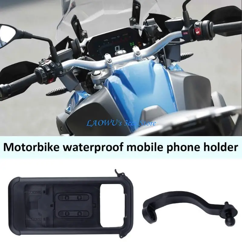 

Y8AD Waterproof Phone Mount Convenient Phone Holder Stand for Motorbikes