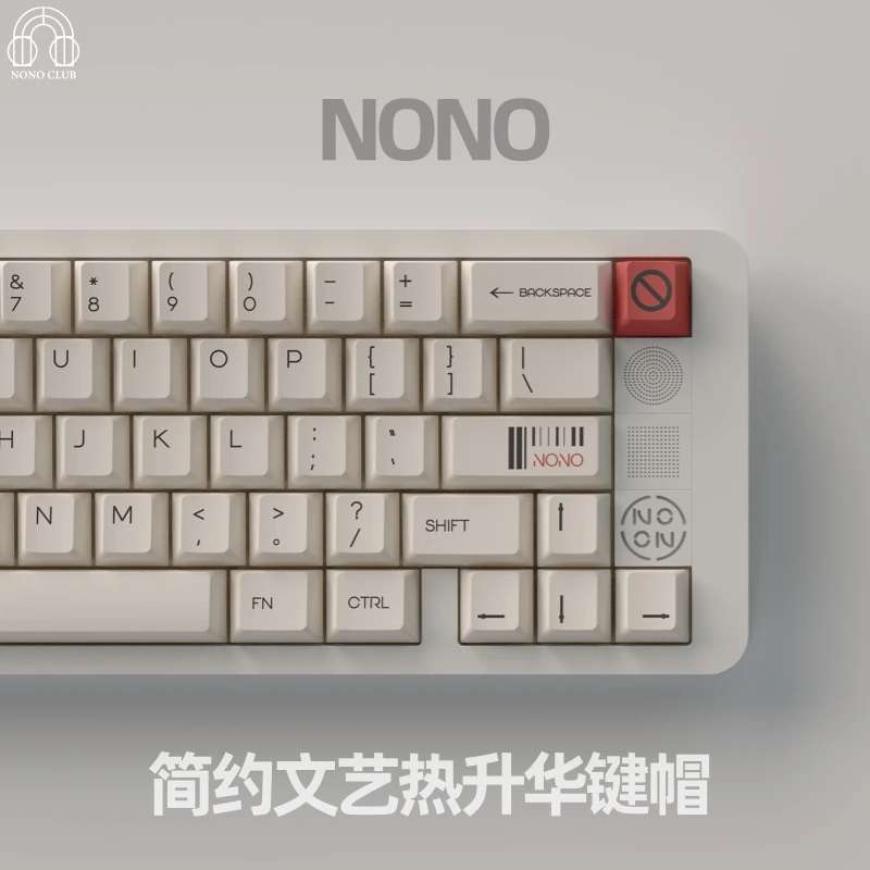 

NONO Theme Keycaps Set PBT Sublimation Cherry Profile Custom Original Handmade Keycaps for Mechanical Keyboard Accessories Gift