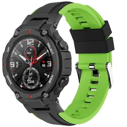 Zachte Siliconen Band Voor Huami Amazfit T-Rex 2 Smart Watch Band Vervangbare Sport Riem Voor Xiaomi Amazfit Trex T Rex 2 Pro Correa