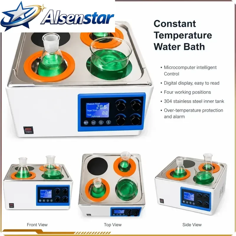 Laboratory Constant Temperature Magnetic Stirring Water Bath Prevent Dry Burning for Chemistry Experiment