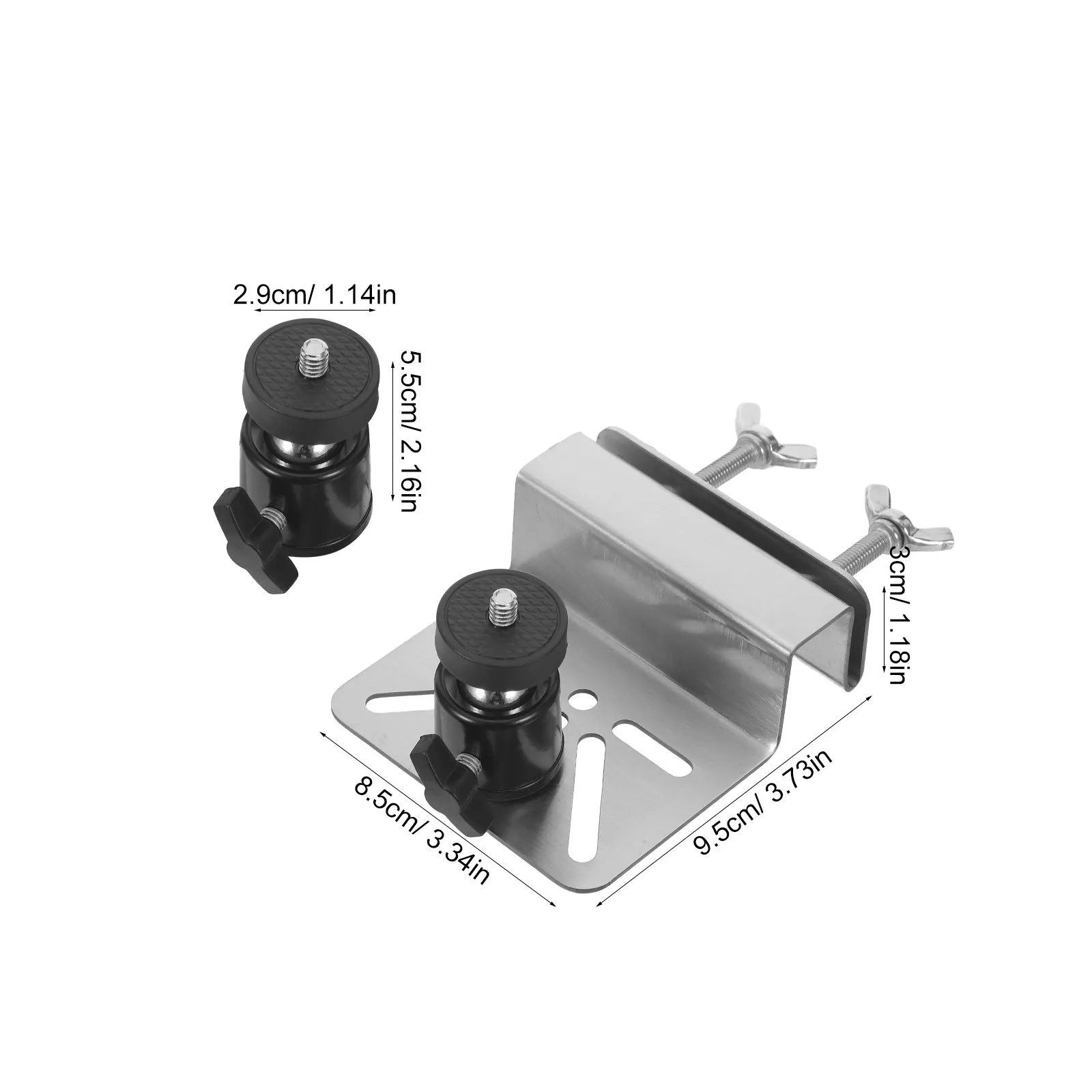 Universal Gutter Camera Mount Bracket Stainless Steel Outdoor Security Camera Holder Adjustable Angle Rain Gutter Support