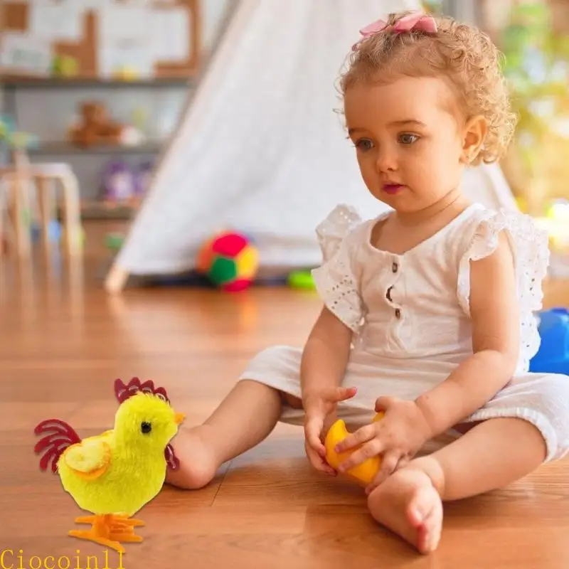 Y1UB Cartoon Baby Chick Robot giocattolo Pasqua Regali da collezione Regali Natale Decorazione