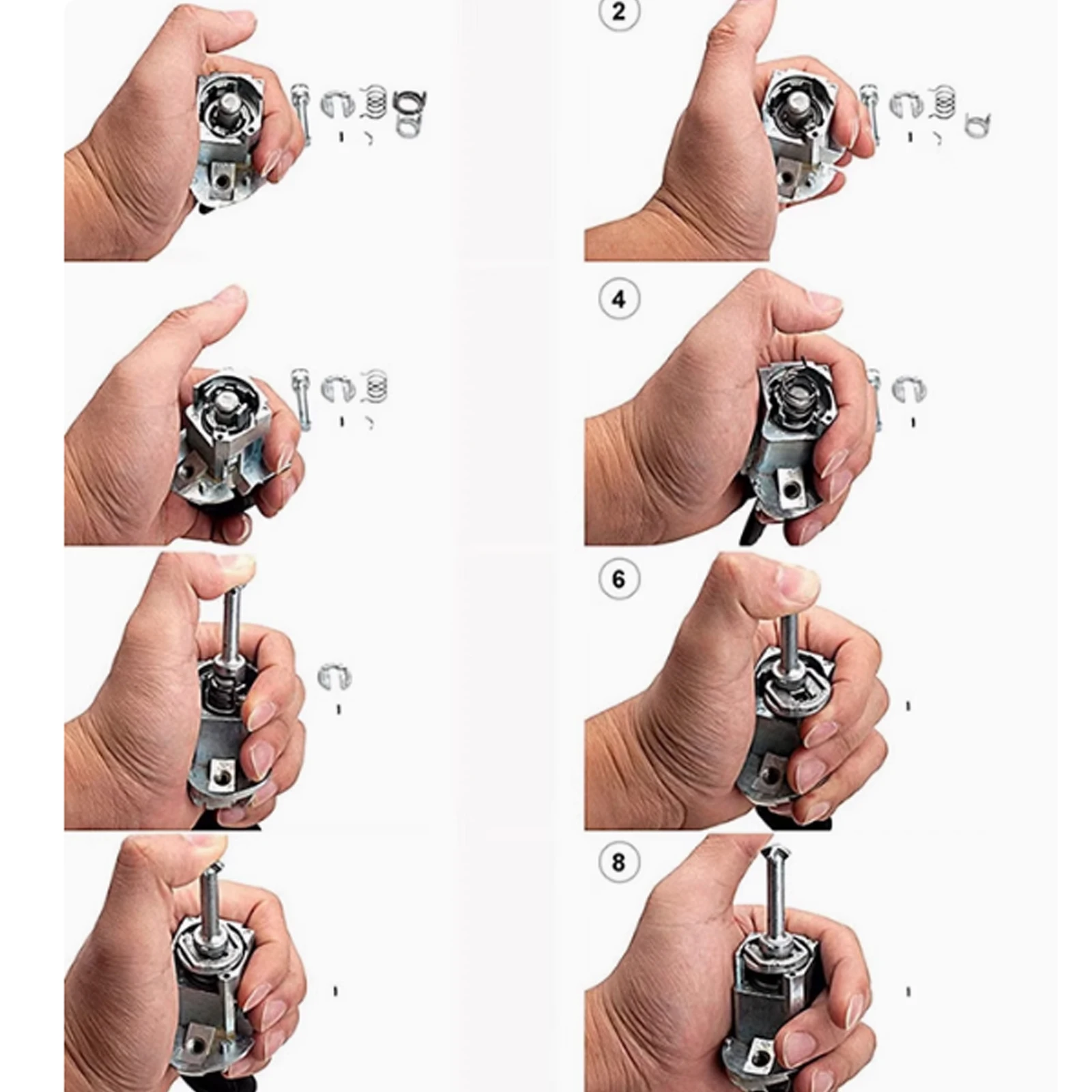 51217019975 51218244049 Front Door Lock Barrel Cylinder Repair Kit L/R For BMW E46 323i 325i 328i 330i M3 1998-06 Hardware Tool view 6