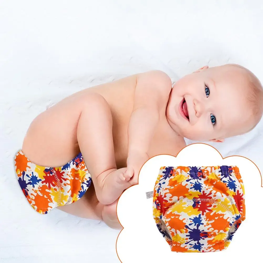 3 ST 6 Layer Waterdichte Herbruikbare Baby Trainingsbroek Baby Shorts Ondergoed Doek Babyluier Luiers Slipje Nappy