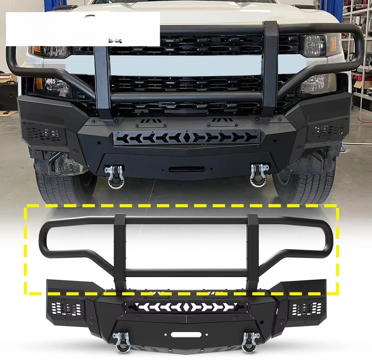 

Winjet Adventure Specialist Produce off Road Truck Retrofit Equipment Upgrade Range Bumper Kit HD Bumper Sets for silveradocust