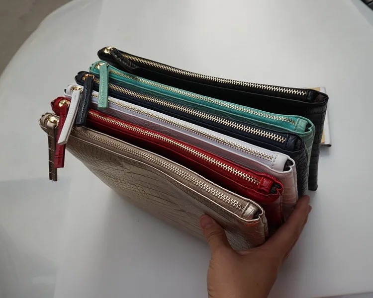 Fashion crocodile women\'s clutch bag pu leather women envelope evening bag 2023 new female Clutches Handbag bolsa feminina purse