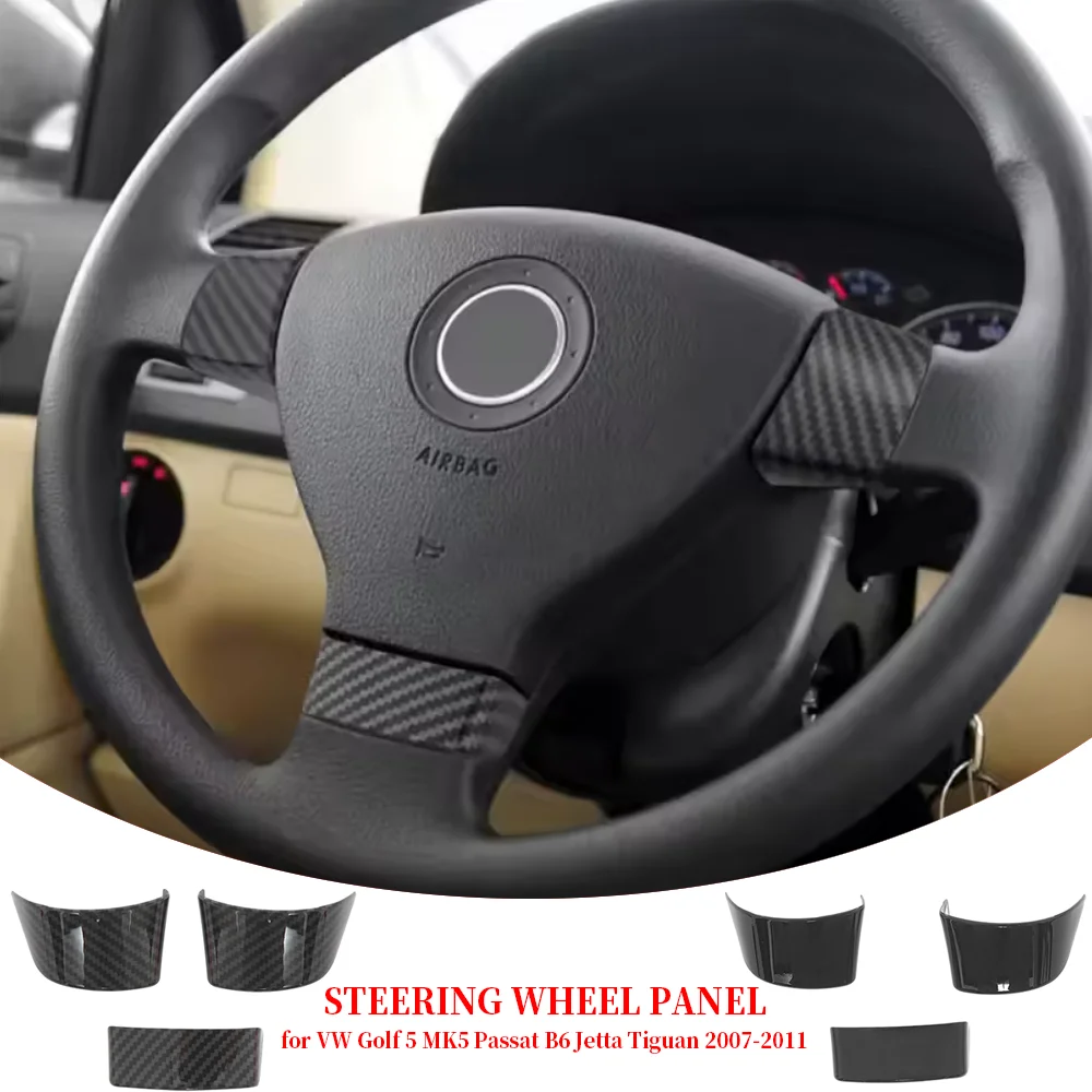 

Car Steering Wheel Panel ABS Durable Anti Corrosion Wheel Cover Personalized Steering Wheel Decoration for VW VW Lavida Sagitar